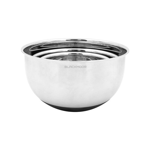 Blackmoor Stainless Steel Anti - Skid Mixing Bowls - GENERAL LOOSE WARE - Beattys of Loughrea