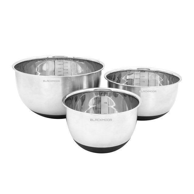Blackmoor Stainless Steel Anti - Skid Mixing Bowls - GENERAL LOOSE WARE - Beattys of Loughrea