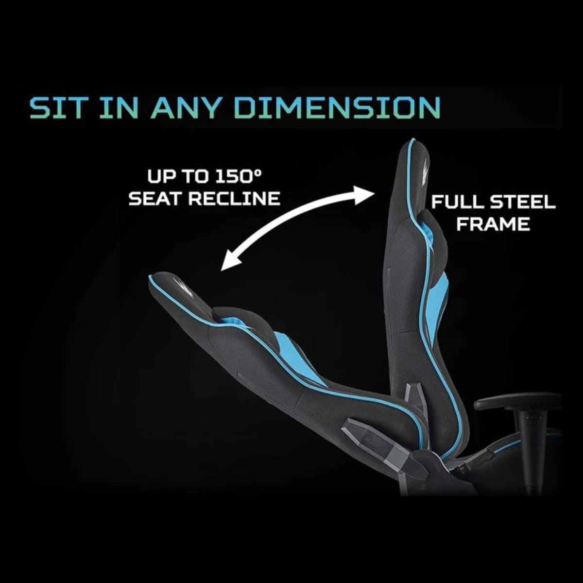 Acer Predator Rift Lite Gaming Chair GP.GCR11.00C – Black & Blue - GAMING & LAPTOP CHAIR / DESK - Beattys of Loughrea