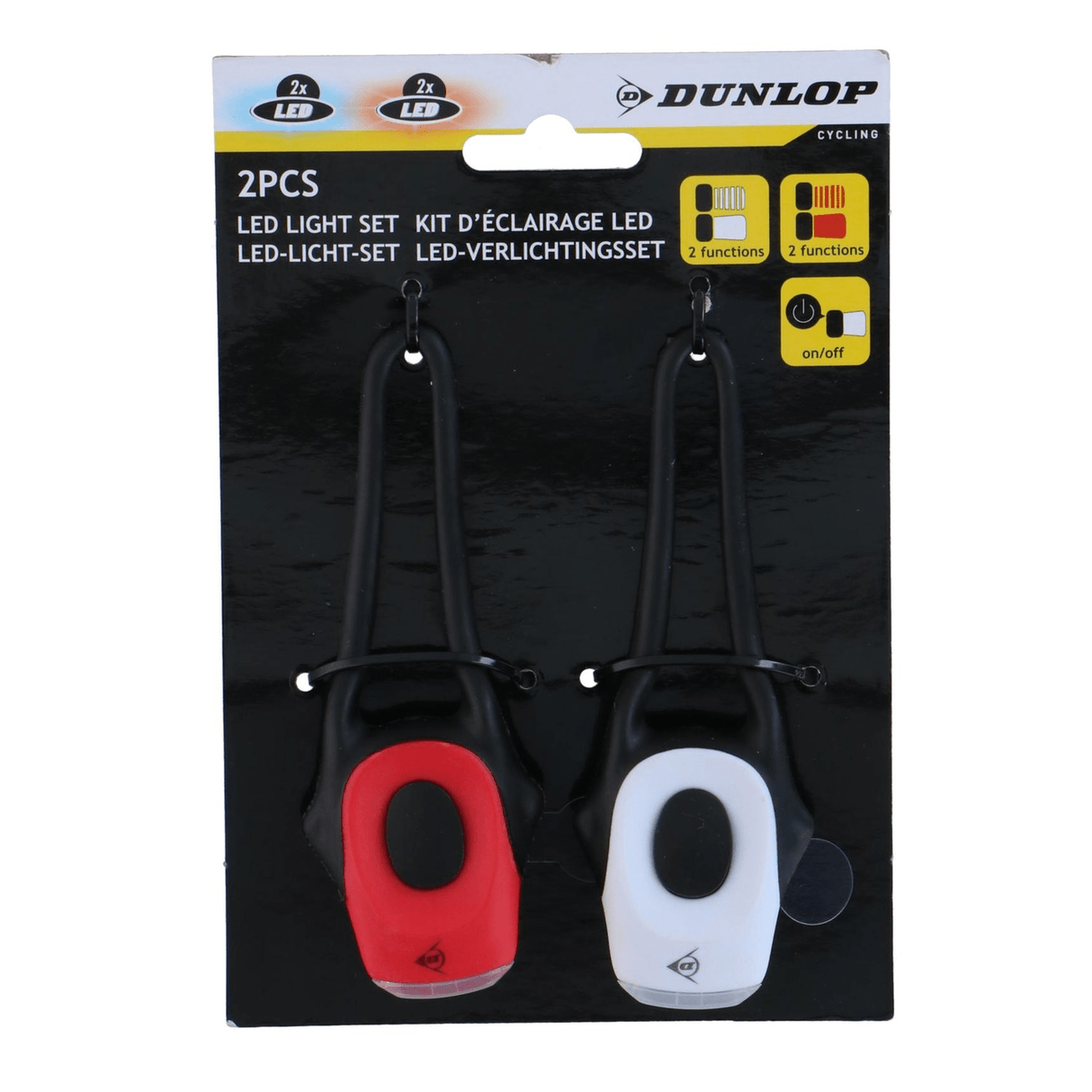 DUNLOP LED Bike Light Set Front And Rear - HELMETS/ SPARES/ ROAD SAFETY - Beattys of Loughrea