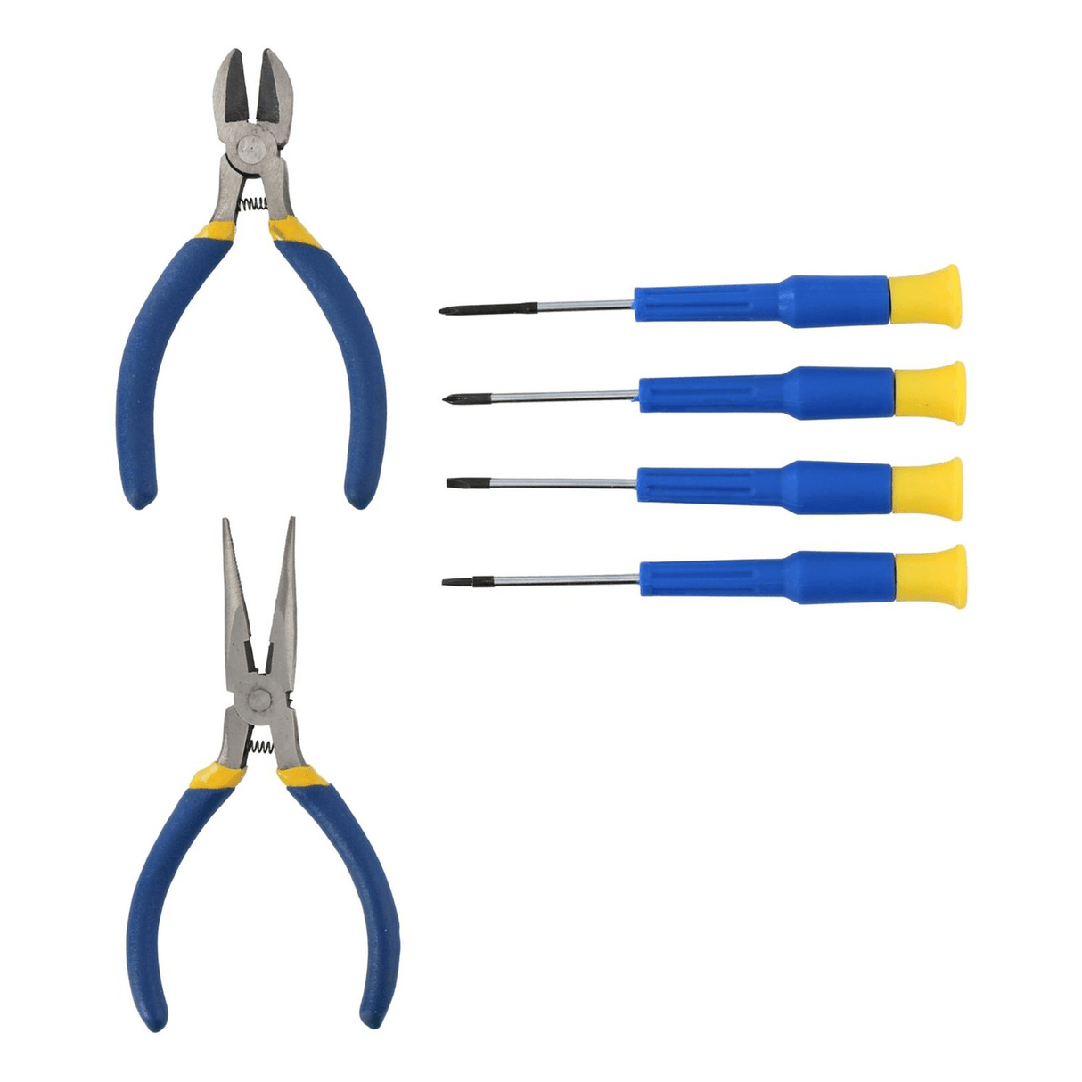 KINZO Precision Screwdriver And Plier Tool Set 6 Piece - PLASTICS - STORAGE LUNCH BOX BEAKER - Beattys of Loughrea