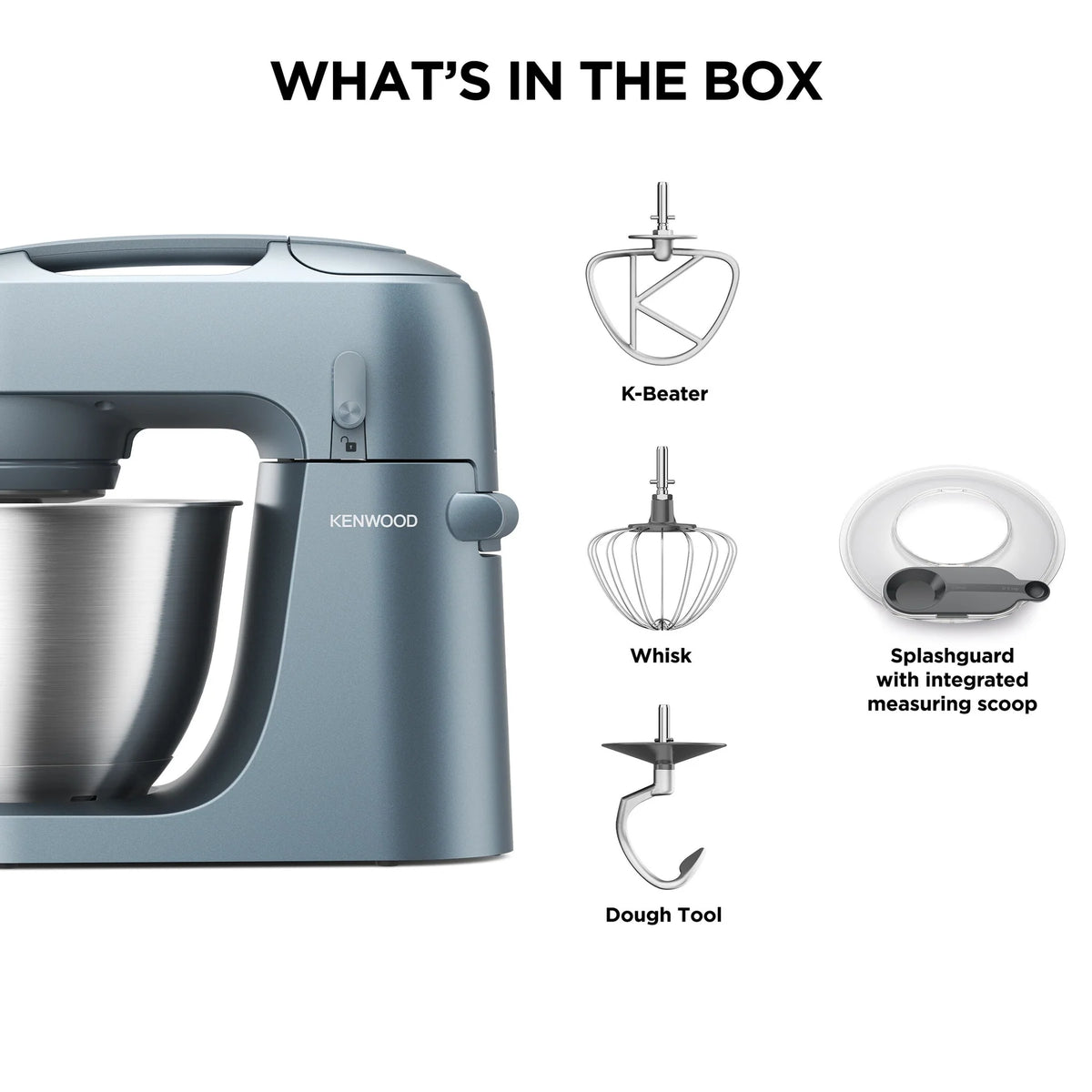 Kenwood Go Stand Mixer, 4L, Storm Blue
