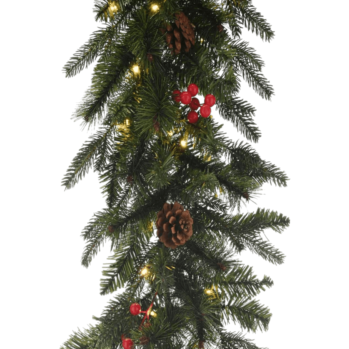 270cm Pre-Lit Ben Nevis Garland – Battery Operated - XMAS GARLANDS - Beattys of Loughrea