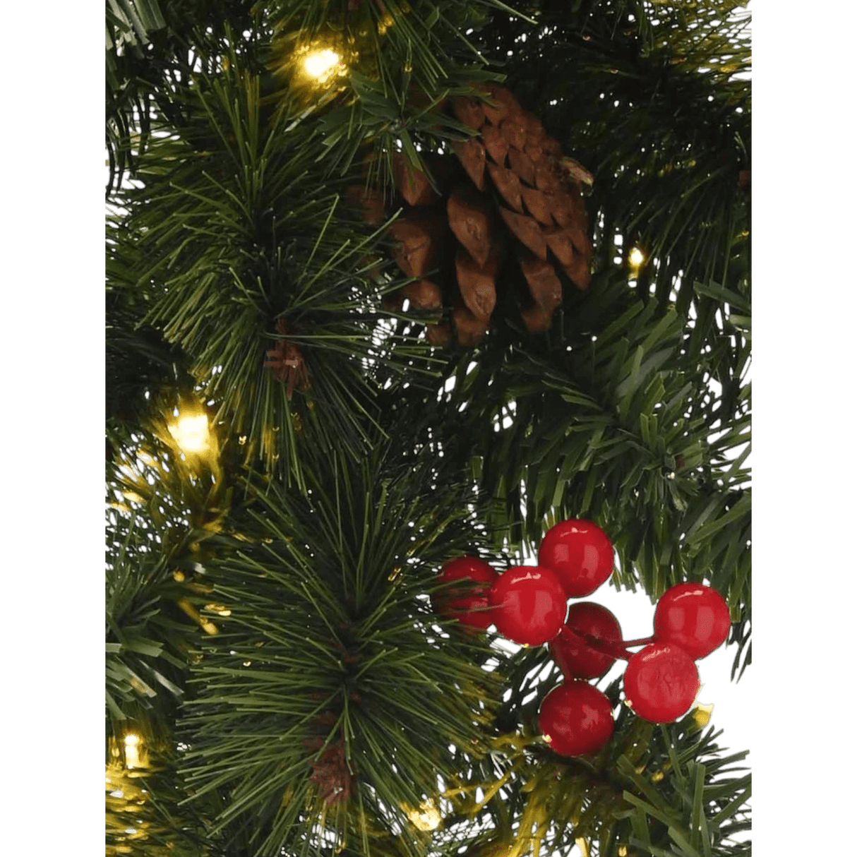 270cm Pre-Lit Ben Nevis Garland – Battery Operated - XMAS GARLANDS - Beattys of Loughrea