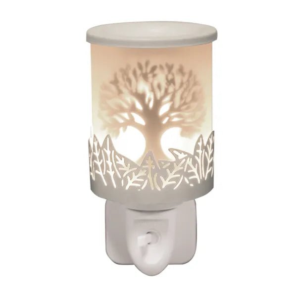Plug-In Tree Of Life Wax Melter – White – 14cm - POT POURRI/AROMATHERAPY/OILS/DIFFUSER - Beattys of Loughrea