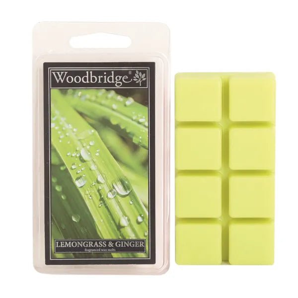 Woodbridge Lemongrass & Ginger Scented Wax Melts – 68g - POT POURRI/AROMATHERAPY/OILS/DIFFUSER - Beattys of Loughrea