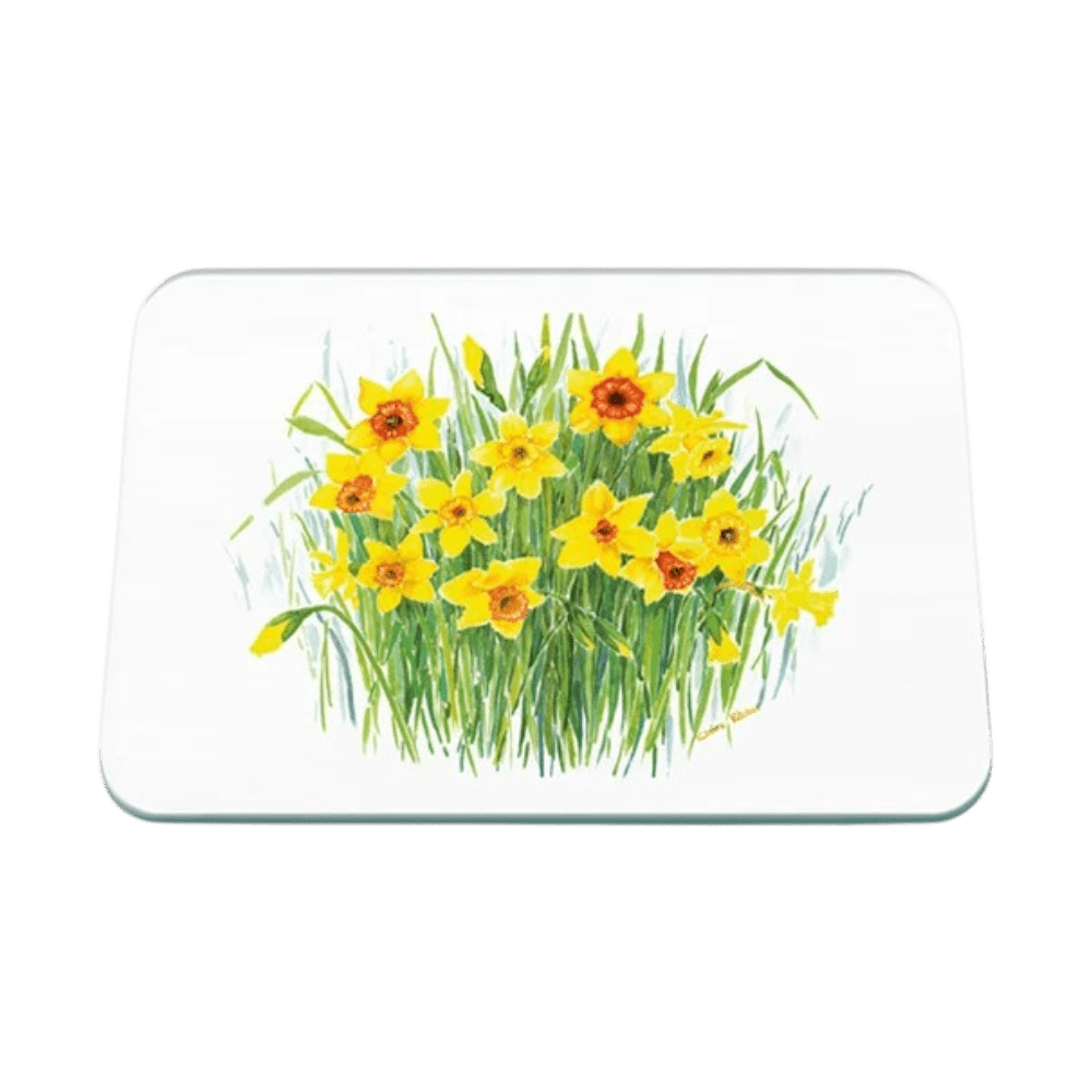 Tuftop Daffodil Small Glass Worktop Protector - WORKTOP SAVER - Beattys of Loughrea