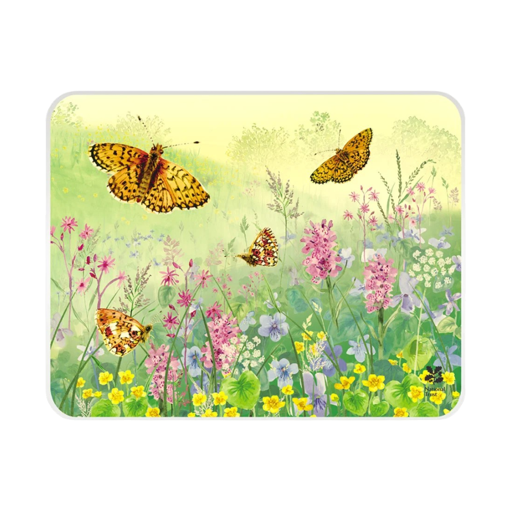 Tuftop Fritillary Butterfly Medium Glass Worktop Protector – 40 x 30cm