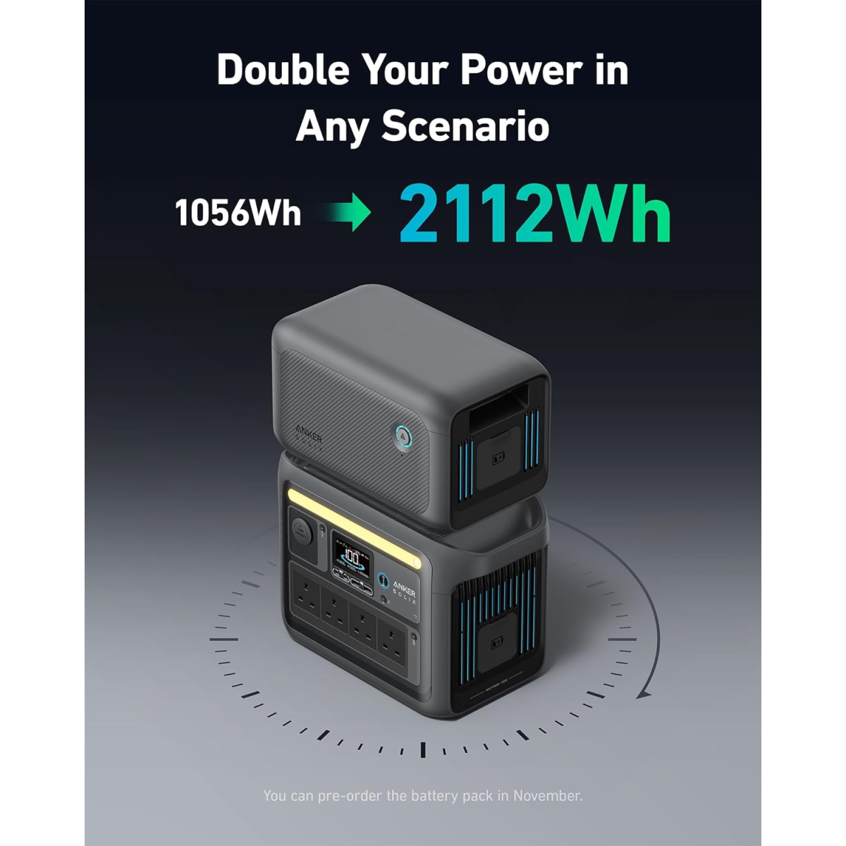 Anker SOLIX C1000 Portable Power Station | 1800W