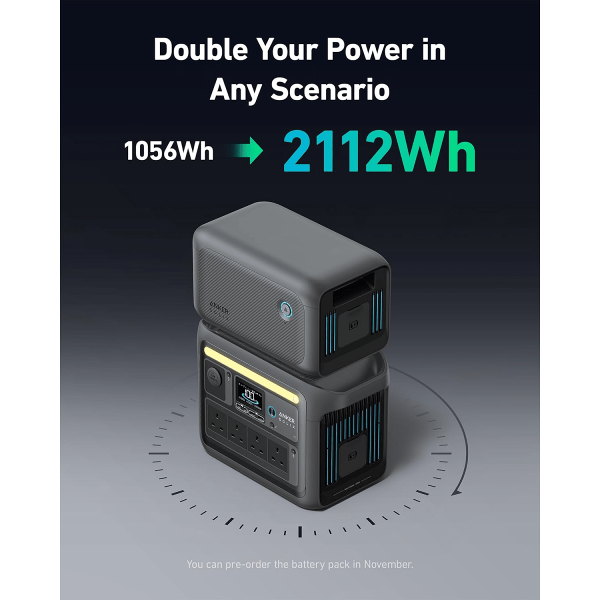Anker SOLIX C1000 Portable Power Station | 1800W - BATTERY CHARGERS - Beattys of Loughrea