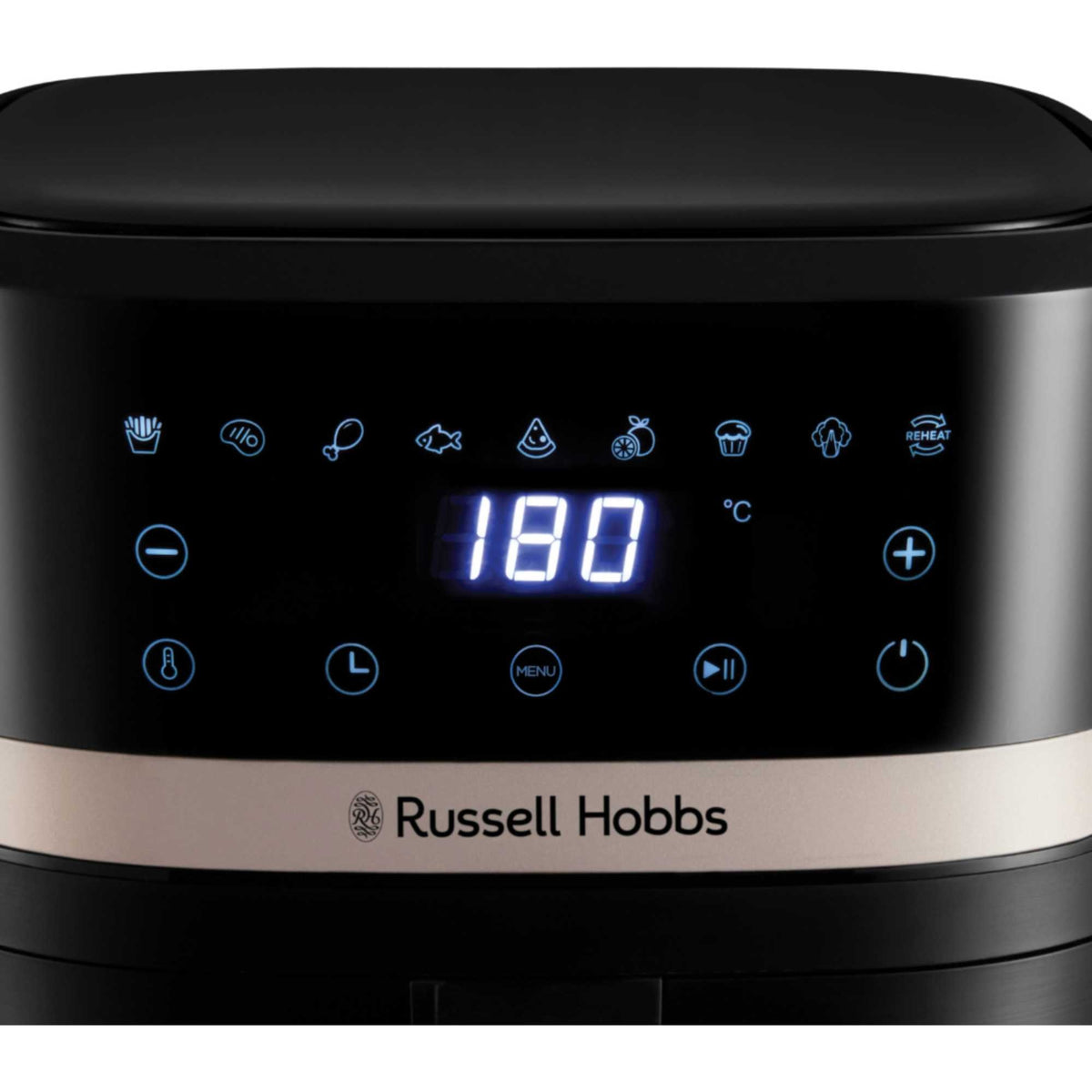 Russell Hobbs SatisFry Digital Air Fryer 8.3L - Black & Champagne - 27630