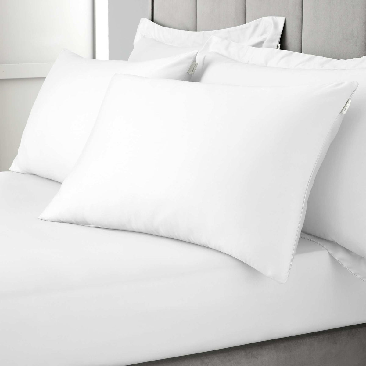 400 Thread Count Cotton Sateen White Pillowcase Pair