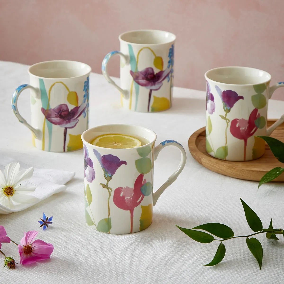 Portmeirion Home Water Garden Set of 4 Mugs - MUG SETS - Beattys of Loughrea