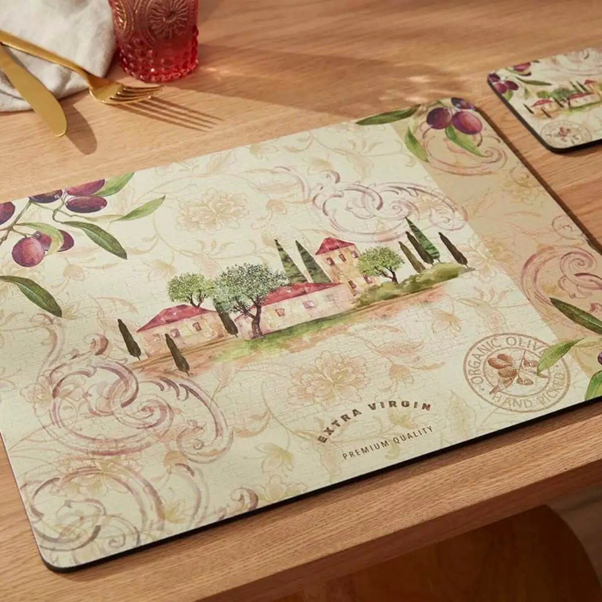 Pimpernel Olive Orchard Set of 6 Placemats 30.5cm x 23cm - TABLEMATS/COASTERS - Beattys of Loughrea