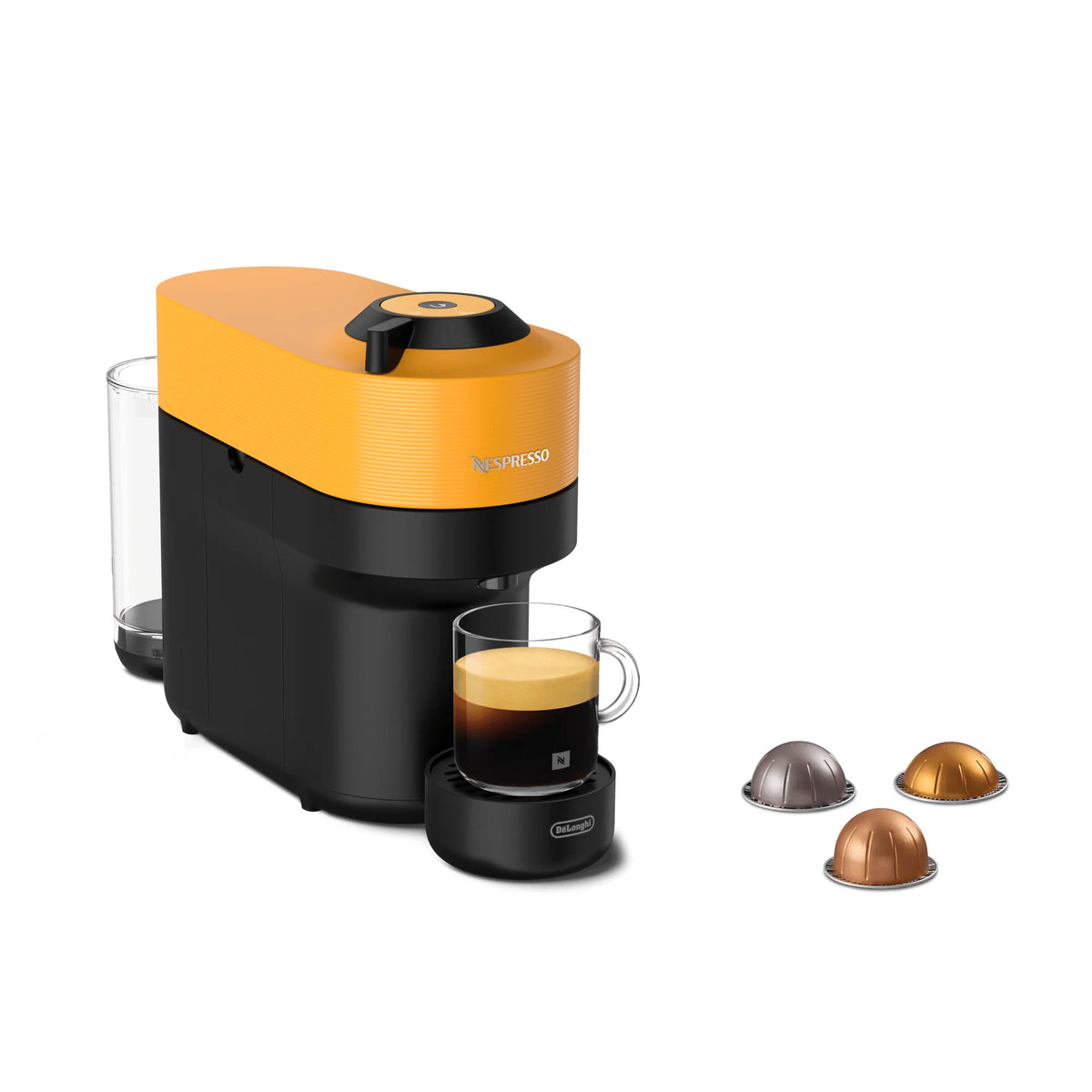 De'Longhi Nespresso Vertuo Pop ENV90.Y Capsule Coffee Machine, Yellow - COFFEE MAKERS / ACCESSORIES - Beattys of Loughrea