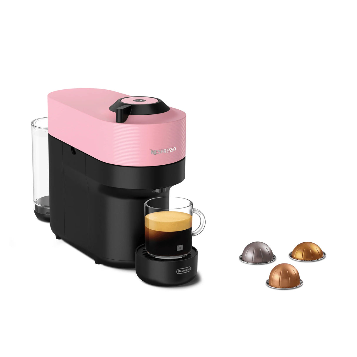 De'Longhi Nespresso Vertuo Pop ENV90.P Capsule Coffee Machine, Pink - COFFEE MAKERS / ACCESSORIES - Beattys of Loughrea