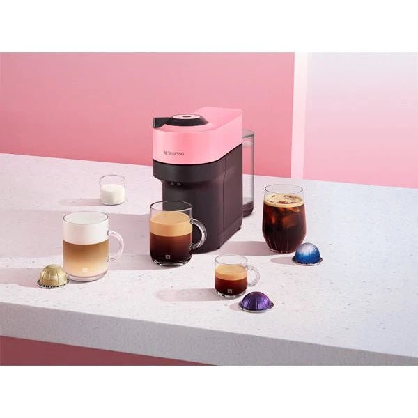 De'Longhi Nespresso Vertuo Pop ENV90.P Capsule Coffee Machine, Pink - COFFEE MAKERS / ACCESSORIES - Beattys of Loughrea
