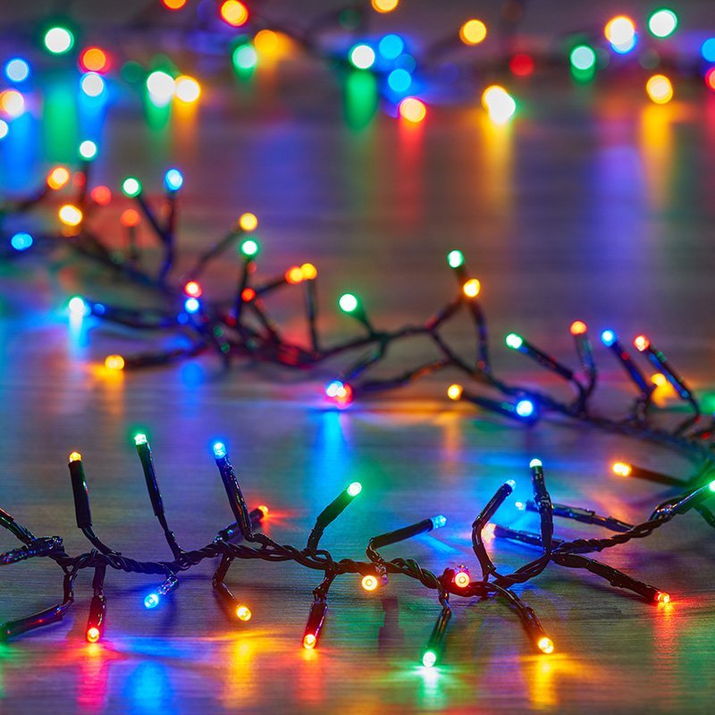 1500 LED Cluster Lights – Multi-Coloured (Low Voltage) - XMAS LIGHTS LED - Beattys of Loughrea