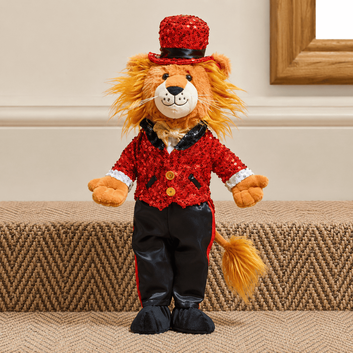 Ring Master Leo Christmas Plush Decoration 40cm - XMAS BAUBLES - Beattys of Loughrea