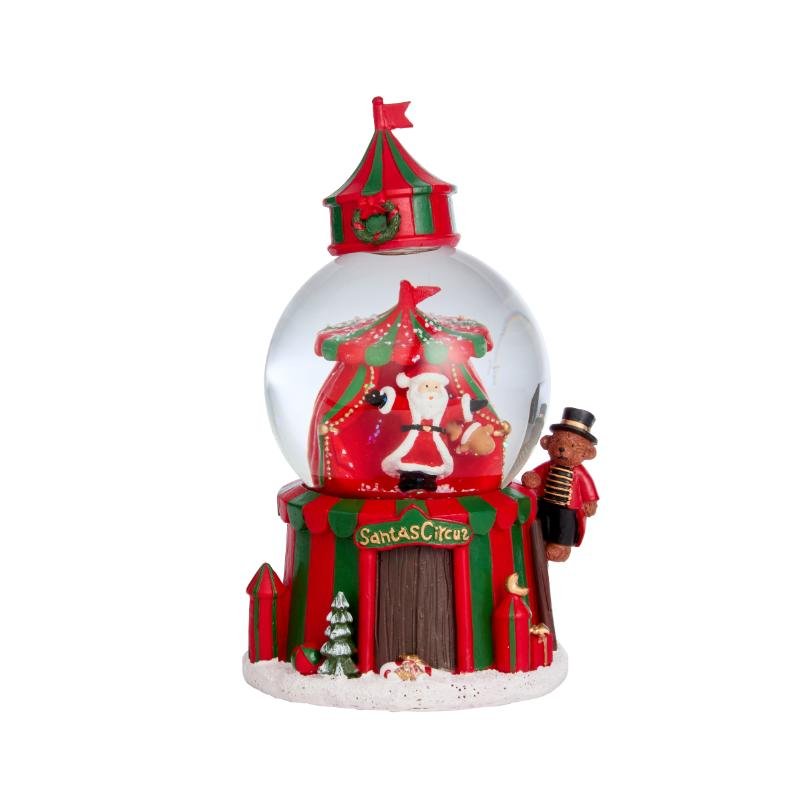 Musical Santa's Big Top Light-Up SnowSphere – 21cm