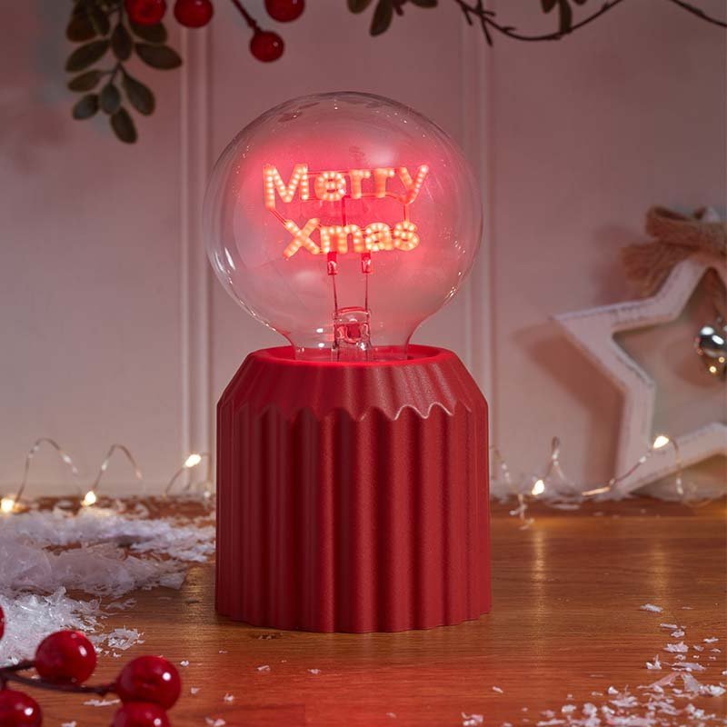 Neon DecoLamp Merry Xmas Tabletop Light – 17cm - XMAS LANTERNS/ BOTTLES - Beattys of Loughrea