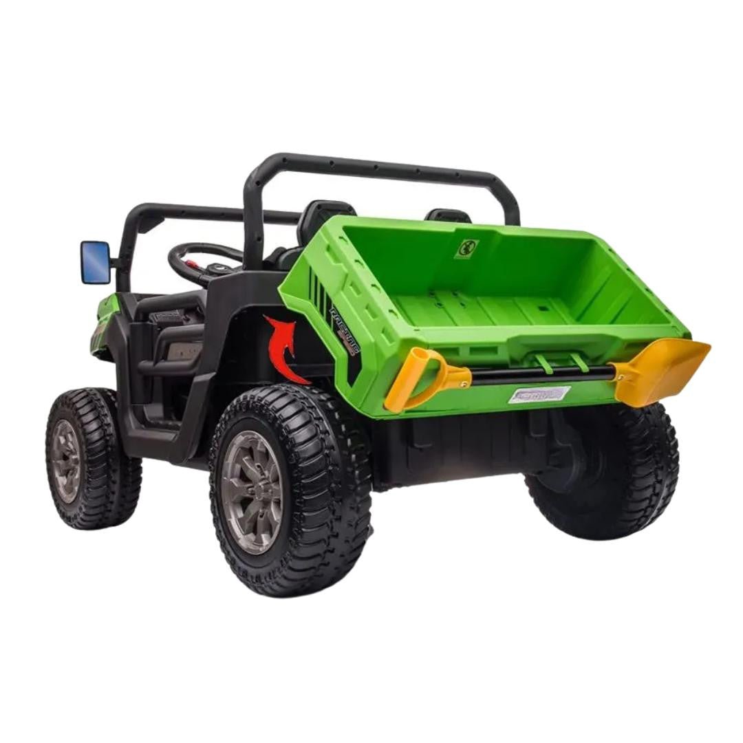 AgriBuddy With Rear Tipper 12V Electric Ride On Buggy Green - BATTERY OPERATED RIDE ONS - Beattys of Loughrea