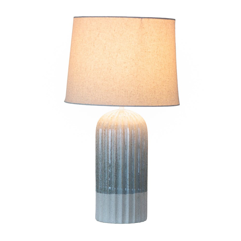 Presley Ceramic Table Lamp - Ridged 64cm - STANDARD/FLOOR LAMPS - Beattys of Loughrea