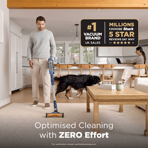 Shark PowerDetect Speed Cordless Vacuum – Ultramarine IA1241UKT - VACUUM CLEANER NOT ROBOT - Beattys of Loughrea