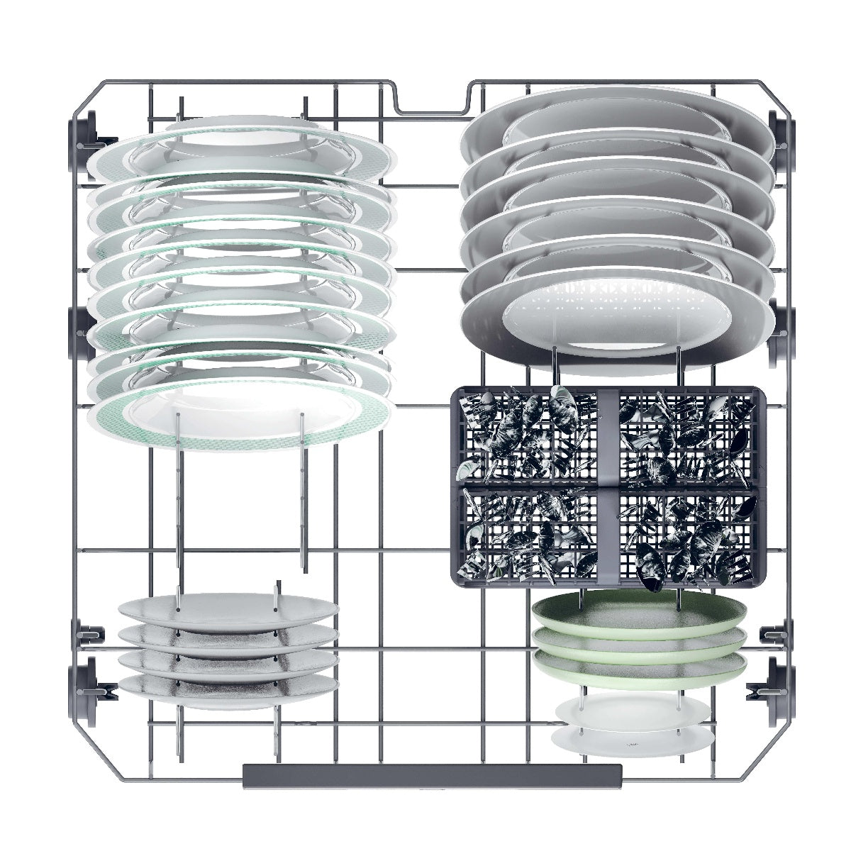 HOOVER HFP4C7E0A-80 GRAPHITE FREESTANDING DISHWASHER 15PL C HFP4C7E0A-80