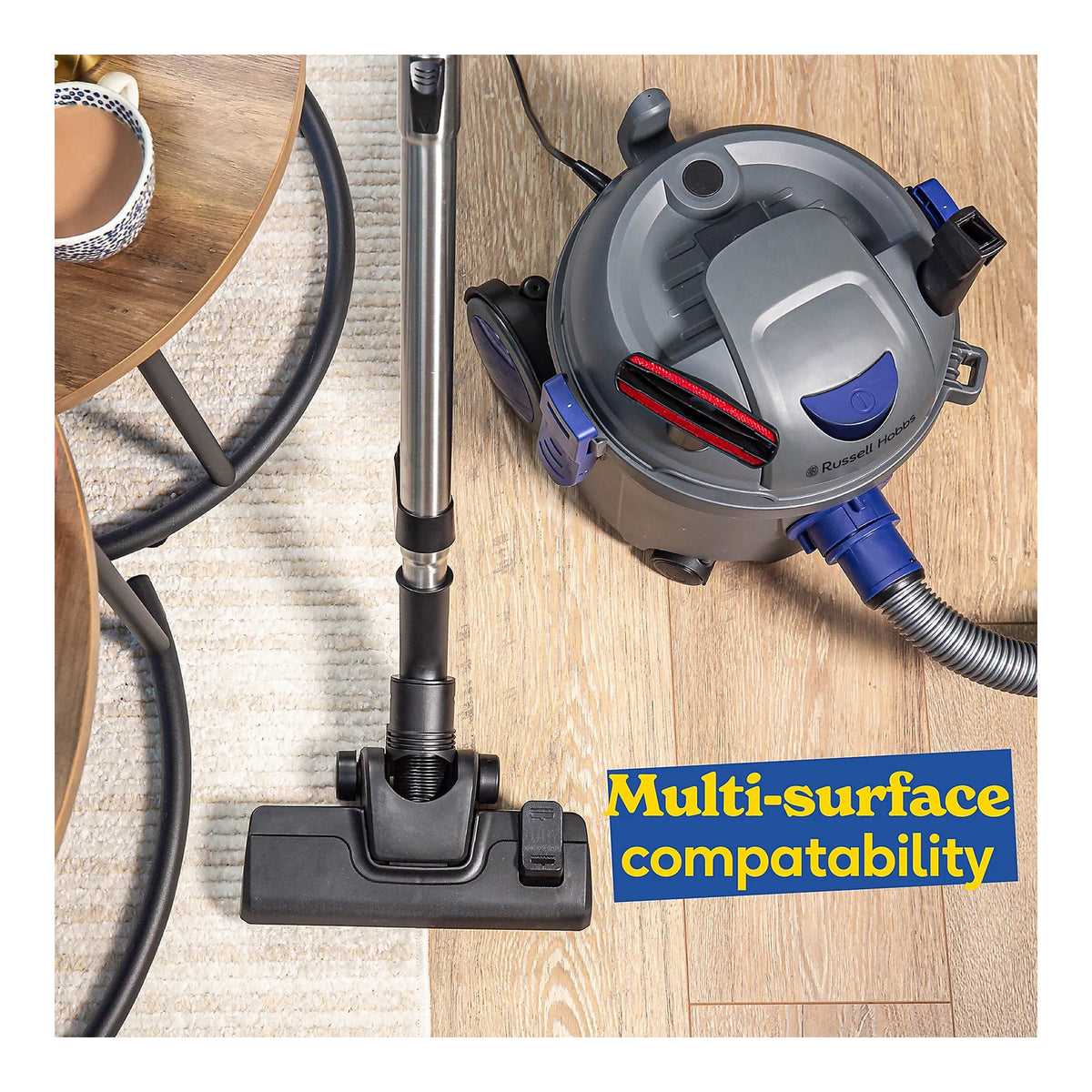 Russell Hobbs Tidy Tub RHTV2001 800W Bagged Cylinder Vacuum Cleaner