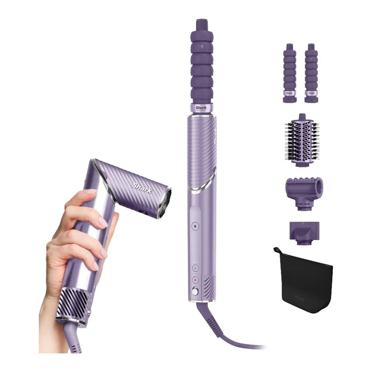 Shark FlexStyle IonCurl 4-in-1 Air Styler and Hair Dryer, Lilac HD840UKPU