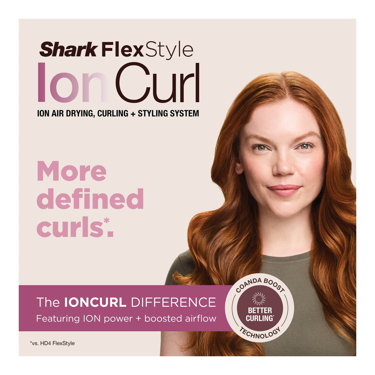 Shark FlexStyle IonCurl 5-in-1 Air Styler and Hair Dryer, Pink HD850UKPK