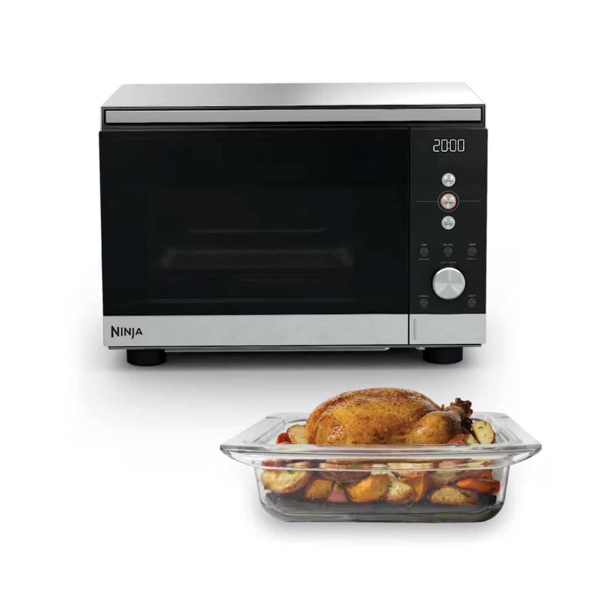 Ninja CRISPi Microwave, Air Fryer & Oven - Silver (MW101UK)