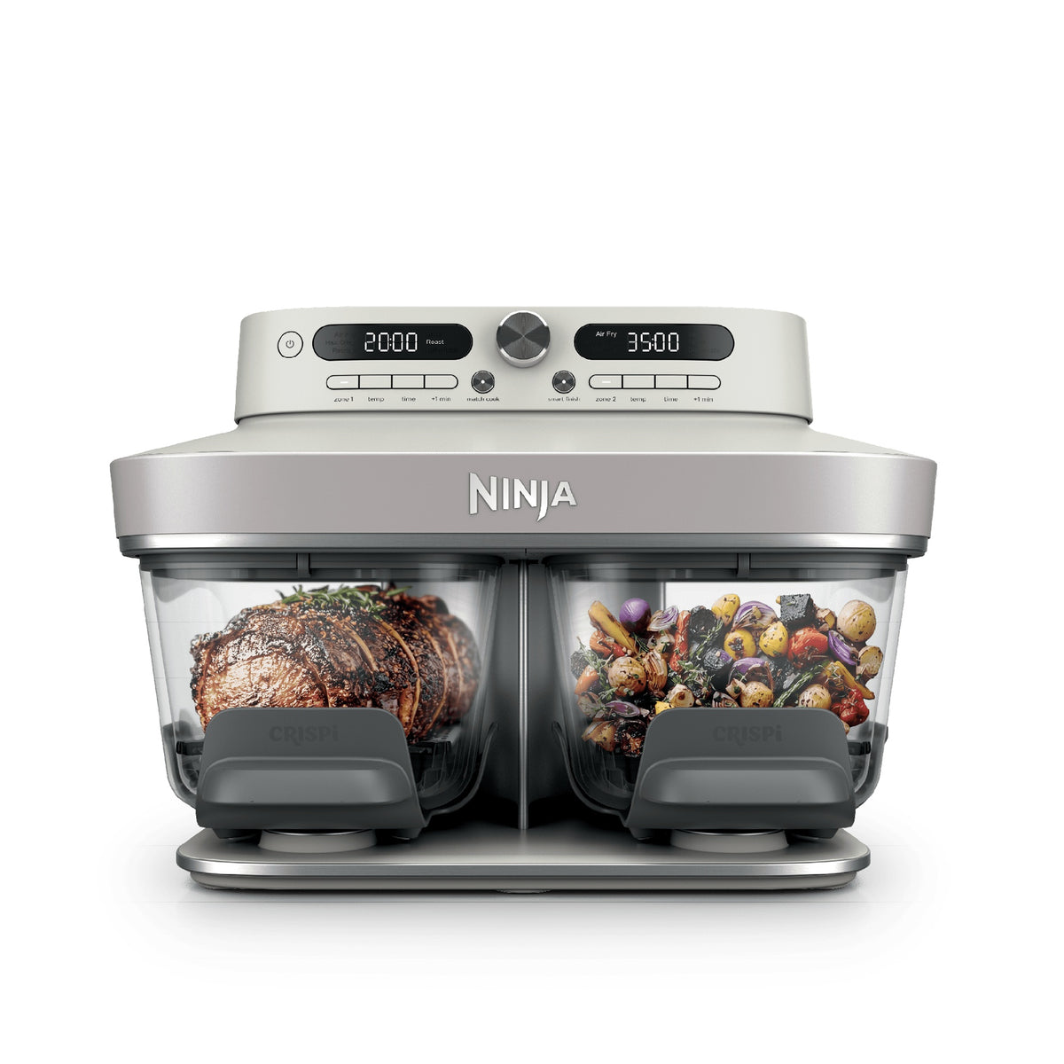 Ninja CRISPi DualZone 8-Function Glass Air Fryer - Bone (DD102UKIV2)