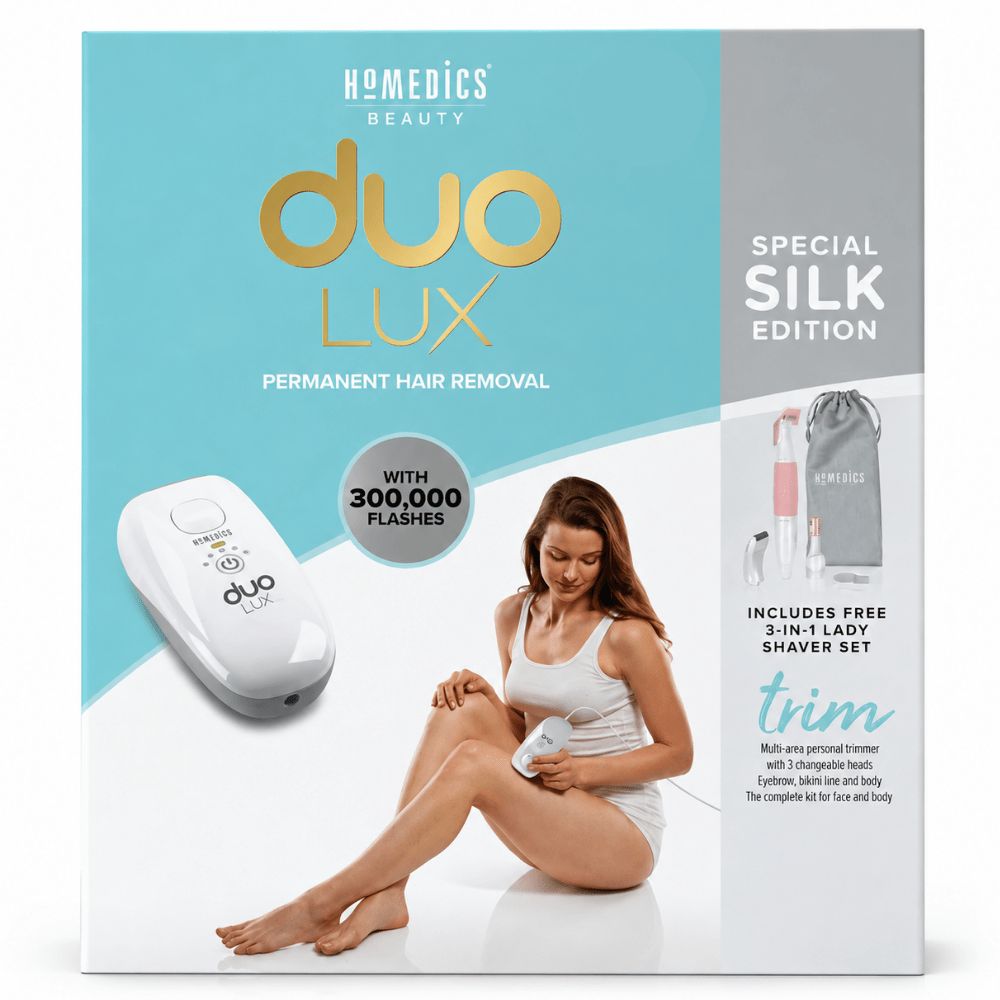 HoMedics Duo Luxe IPL & 3-in-1 Lady Shaver Kit (IPLHH390BNS-GB) - BODYCARE - Beattys of Loughrea
