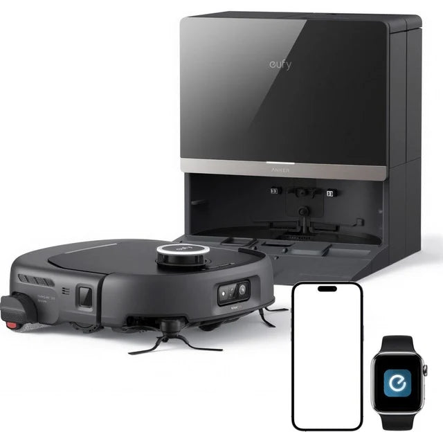 eufy Robot Vacuum Omni E35 with All-in-One Station, Black - ROBOT VACUUM CLEANER - Beattys of Loughrea