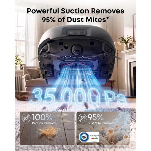 eufy Robot Vacuum Omni E35 with All-in-One Station, Black - ROBOT VACUUM CLEANER - Beattys of Loughrea