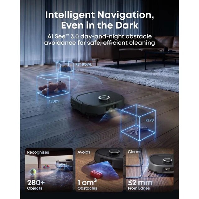 eufy Robot Vacuum Omni E35 with All-in-One Station, Black - ROBOT VACUUM CLEANER - Beattys of Loughrea