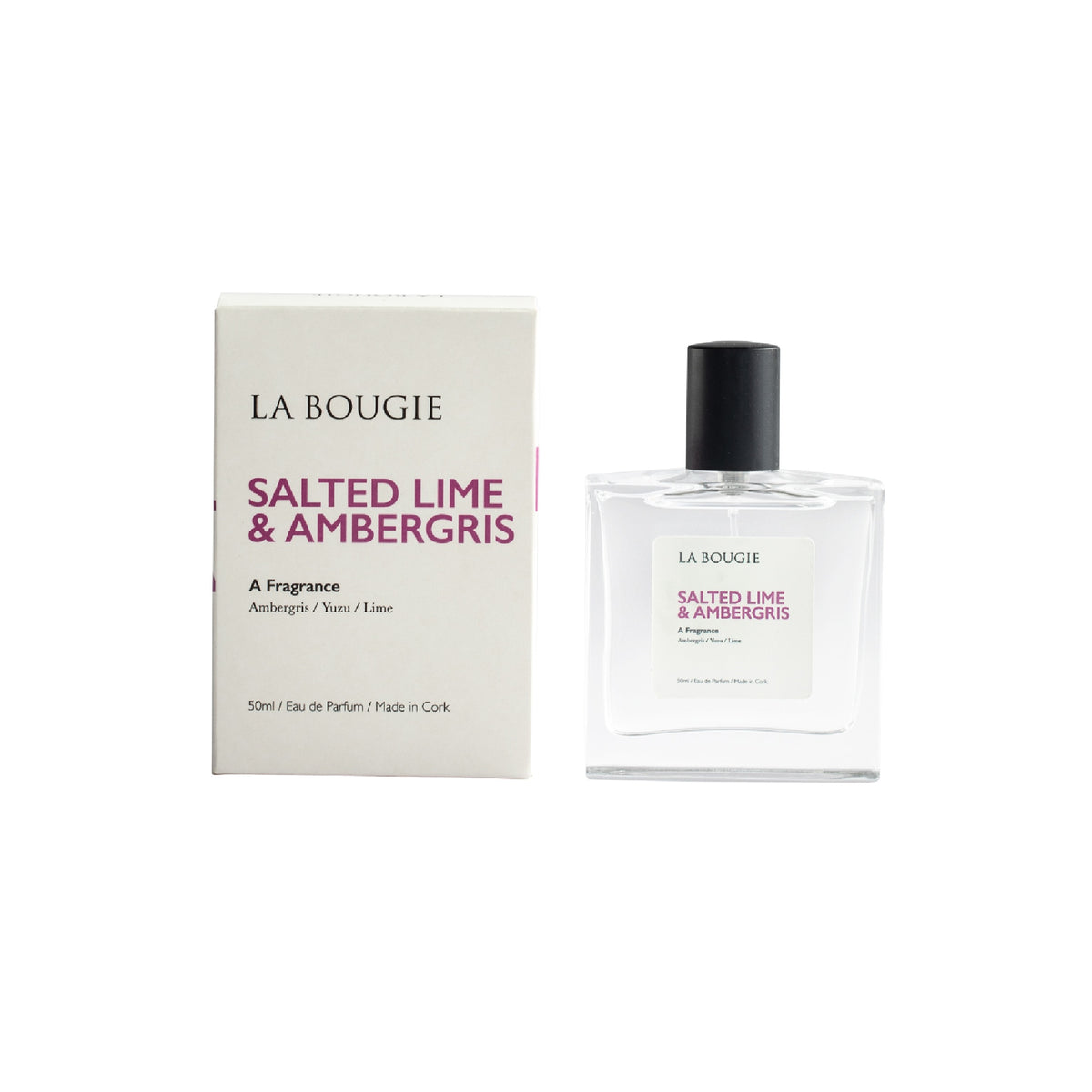 La Bougie Salted Lime & Ambergris Eau de Parfum 50ml - POT POURRI/AROMATHERAPY/OILS/DIFFUSER - Beattys of Loughrea