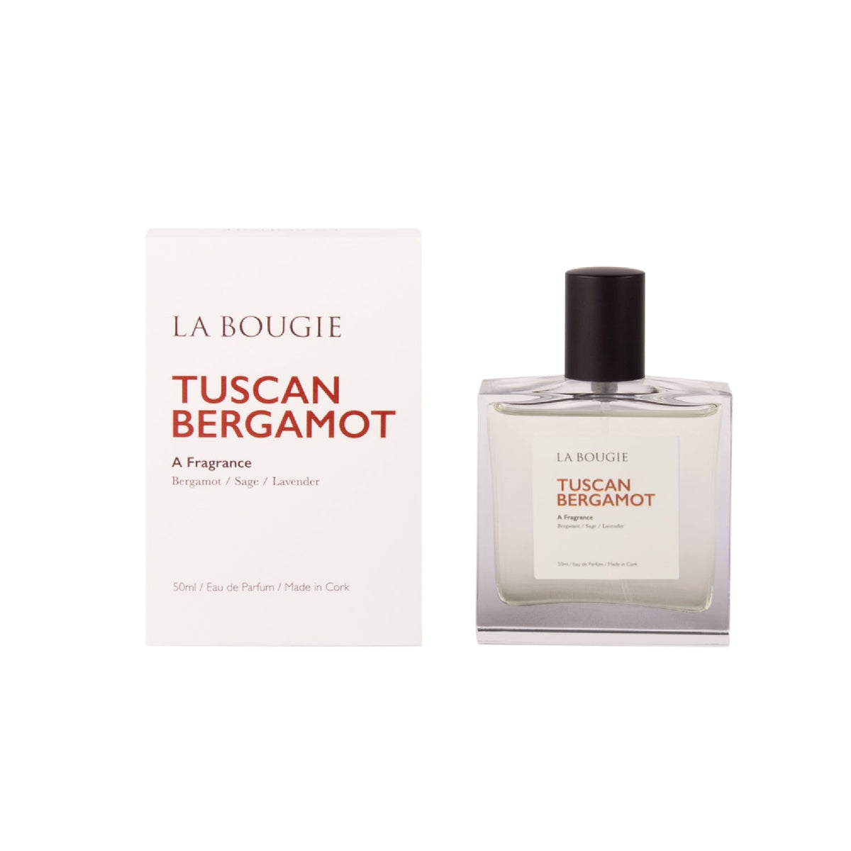 La Bougie Tuscan Bergamot Eau de Parfum 50ml - POT POURRI/AROMATHERAPY/OILS/DIFFUSER - Beattys of Loughrea