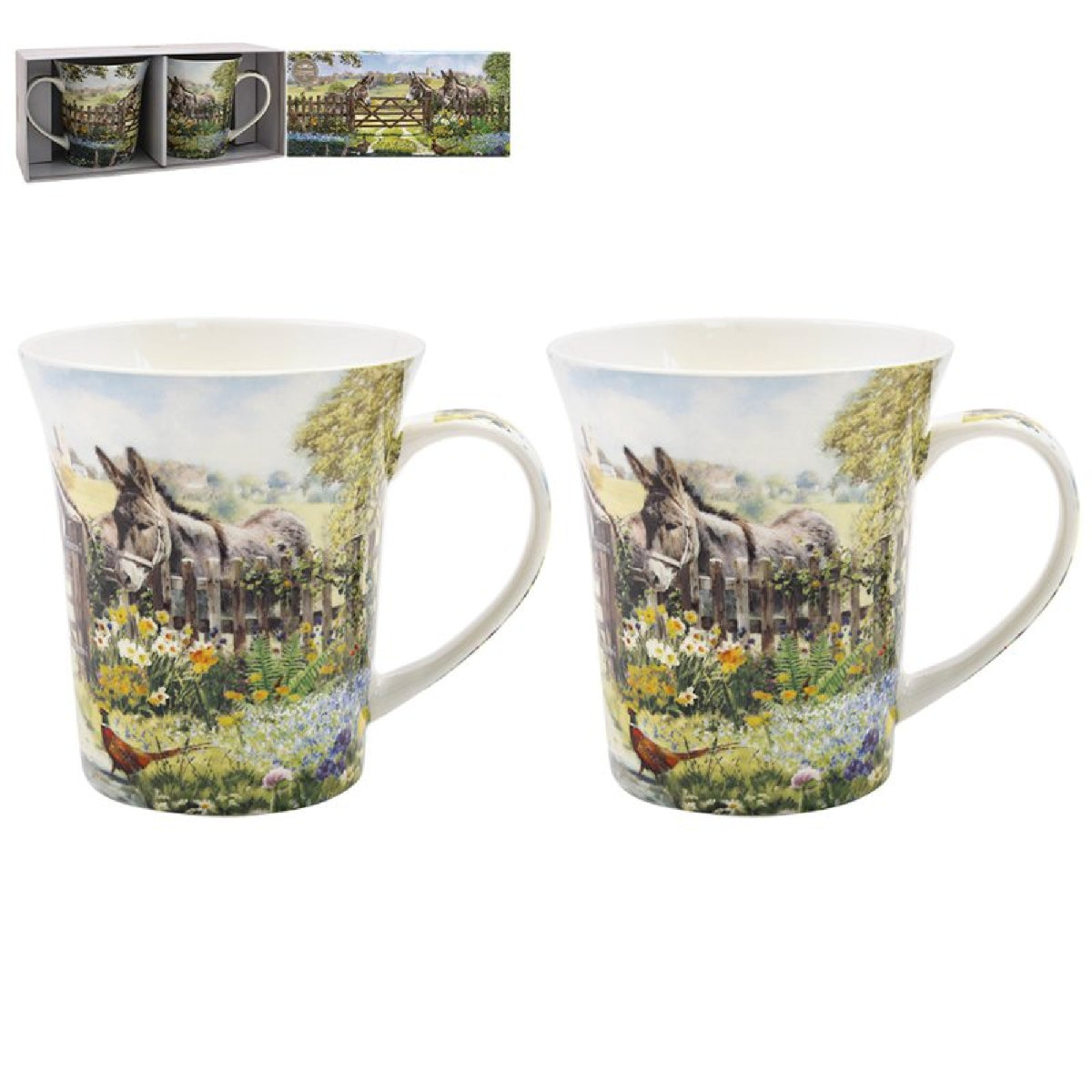 Donkey Mugs, Set of 2 - Mug Sets - Beattys of Loughrea