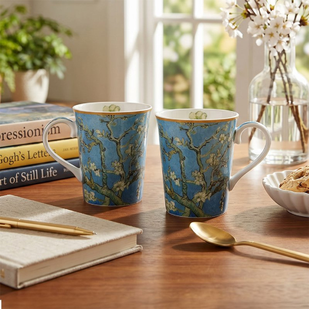 Almond Blossom Mugs, Set of 2 – Vincent van Gogh - GENERAL LOOSE WARE - Beattys of Loughrea