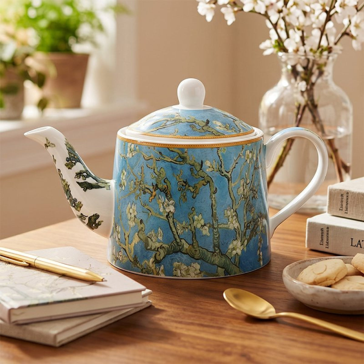 Almond Blossom Teapot – Vincent van Gogh - GENERAL LOOSE WARE - Beattys of Loughrea