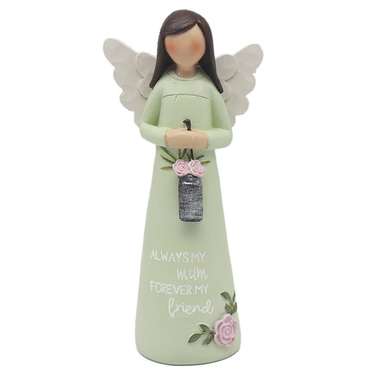 Love & Affection Standing Angel Figurine – Green - ORNAMENTS - Beattys of Loughrea