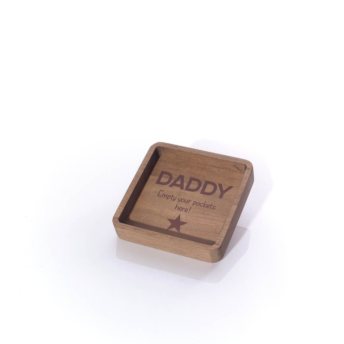 R13 DADDY EMPTY YOUR POCKETS HERE WOOD MAN TRAY 8DA301