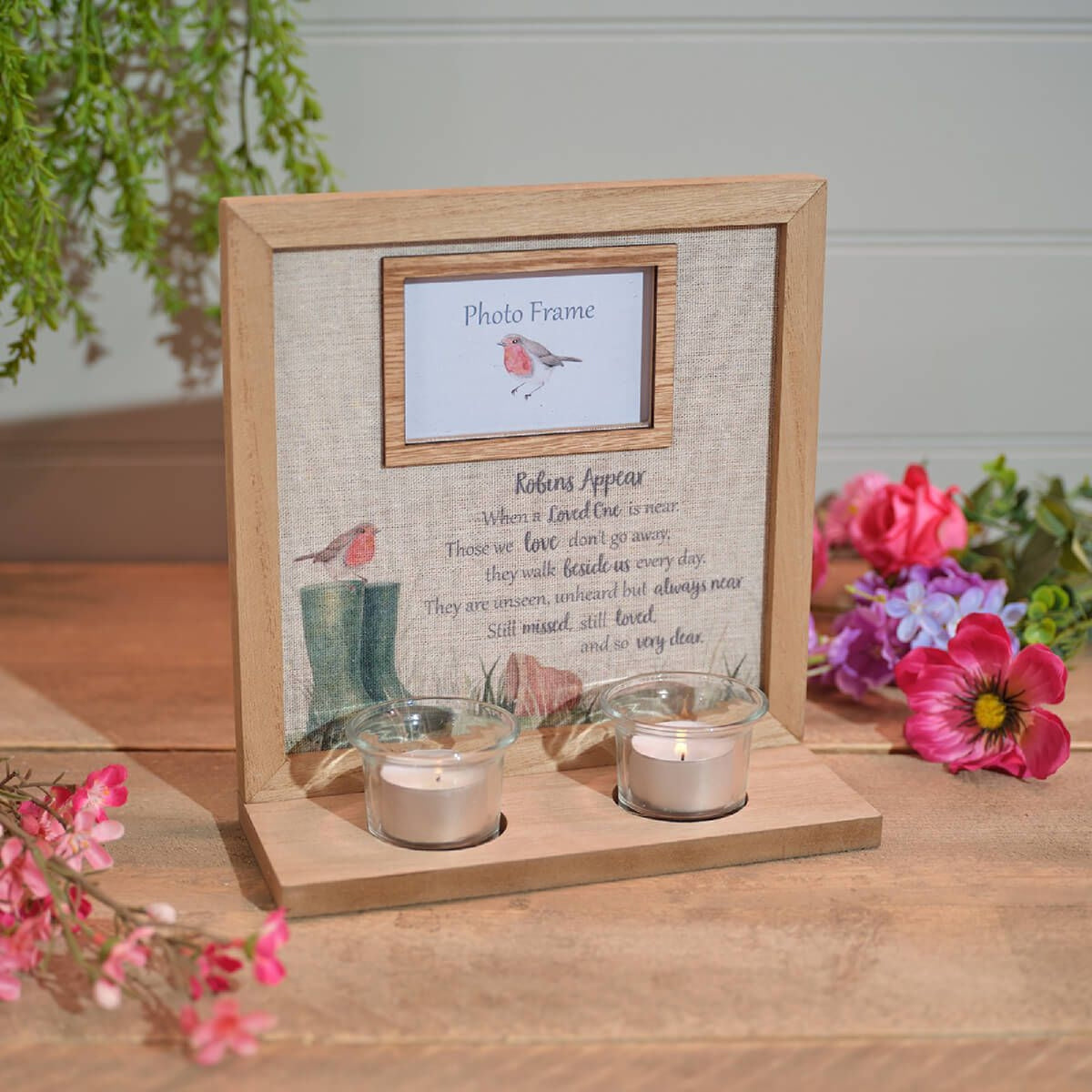 R13 ROBINS APPEAR WHEN LOVED ONES ARE NEAR WOOD FRAME 8RS534