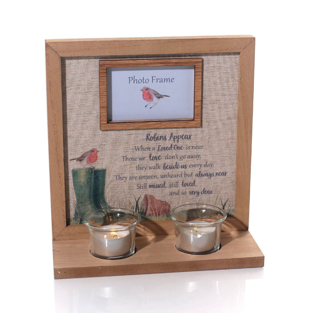 R13 ROBINS APPEAR WHEN LOVED ONES ARE NEAR WOOD FRAME 8RS534