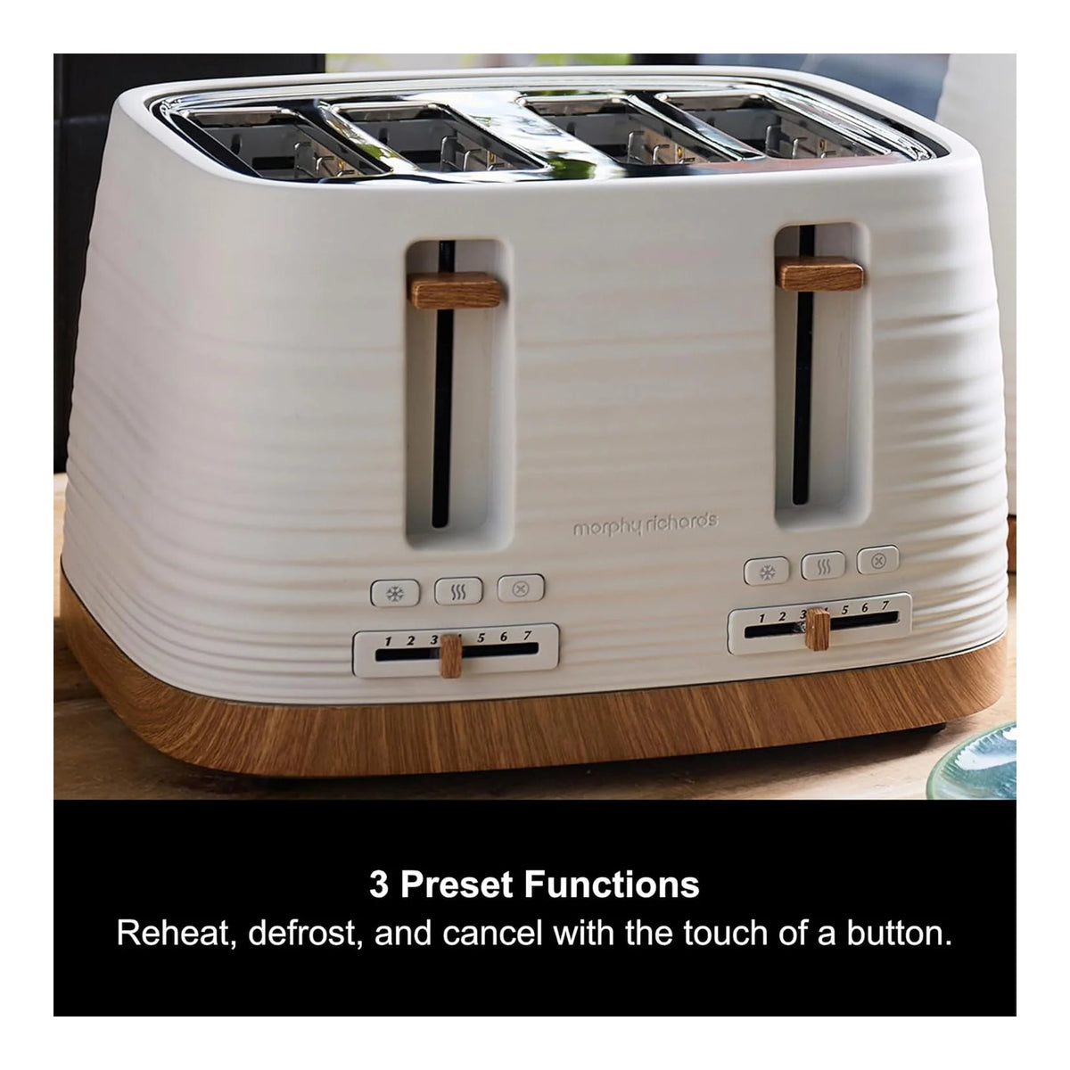 Morphy Richards Clay 243102 4 Slice Toaster, China Clay