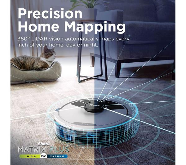 Shark Matrix Plus 2 - in - 1 Robot Vacuum & Mop White | RV2620WDUKWH - ROBOT VACUUM CLEANER - Beattys of Loughrea