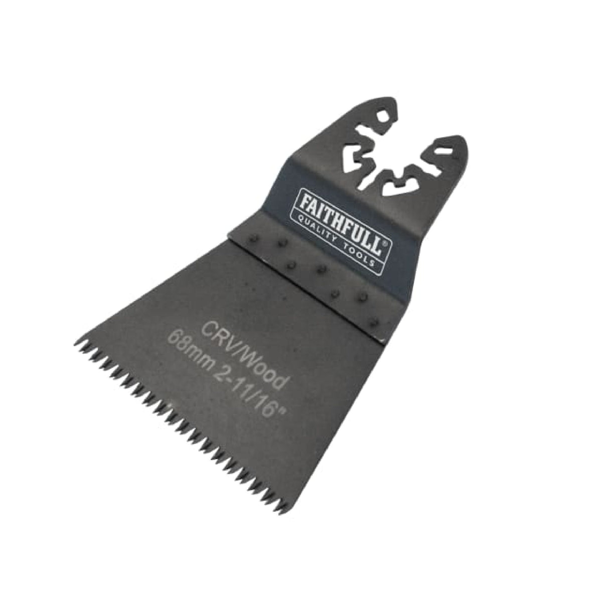Faithfull CrV Flush Fast Cut Wood Multi-Tool Blade 68mm Ground Set, Universal Fit